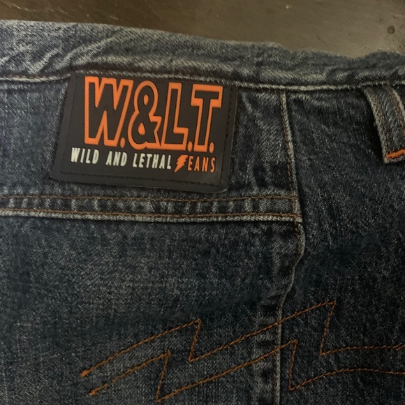 Wild and Lethal Trash Jeans denim skirt W&LT - Picture 1 of 5